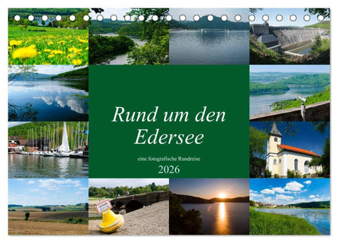 Rund um den Edersee (Tischkalender 2026 DIN A5 quer), CALVENDO Monatskalender