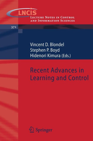 Recent Advances in Learning and Control