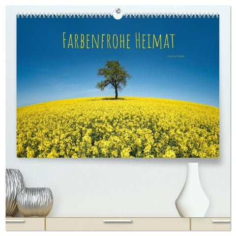 Farbenfrohe Heimat (hochwertiger Premium Wandkalender 2027 DIN A2 quer), Kunstdruck in Hochglanz