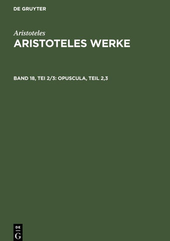 Opuscula, Teil 2,3
