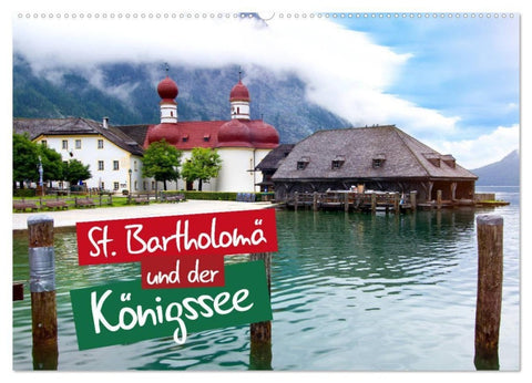 St. Bartholomä und der Königssee (Wandkalender 2027 DIN A2 quer), CALVENDO Monatskalender