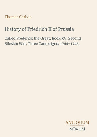 History of Friedrich II of Prussia