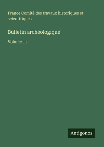Bulletin archéologique