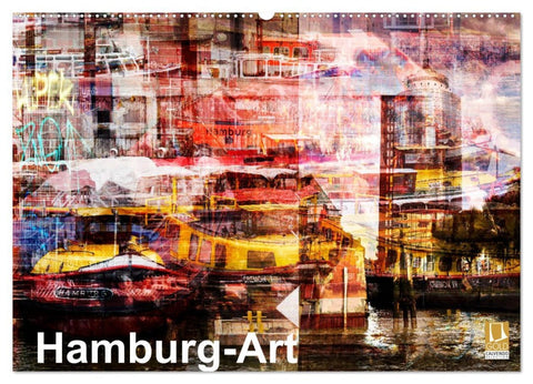 Hamburg-Art (Wandkalender 2026 DIN A2 quer), CALVENDO Monatskalender