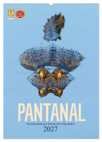 Pantanal - Einzigartiges Wildlife-Paradies (Wandkalender 2027 DIN A2 hoch), CALVENDO Monatskalender