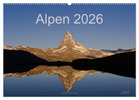Alpen (Wandkalender 2026 DIN A2 quer), CALVENDO Monatskalender