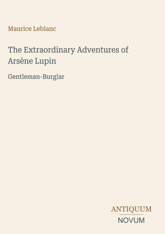 The Extraordinary Adventures of Arsène Lupin