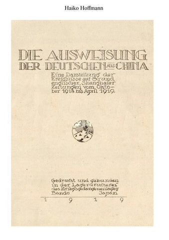 Die Ausweisung der Deutschen aus China