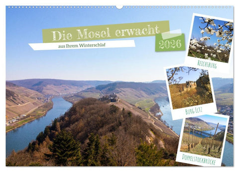 Die Mosel erwacht aus Ihrem Winterschlaf (Wandkalender 2026 DIN A2 quer), CALVENDO Monatskalender