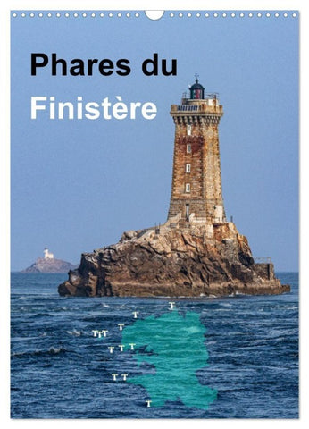 Phares du Finistère (Calendrier mural 2027 DIN A3 horizontal), CALVENDO calendrier mensuel