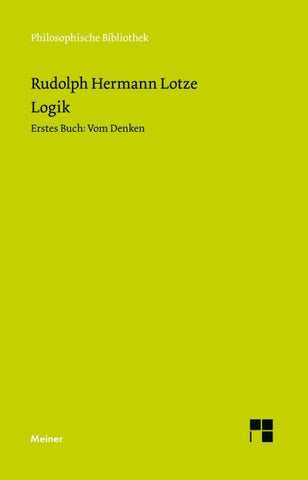 Logik, Erstes Buch. Vom Denken