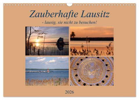 Zauberhafte Lausitz (Wandkalender 2026 DIN A3 quer), CALVENDO Monatskalender