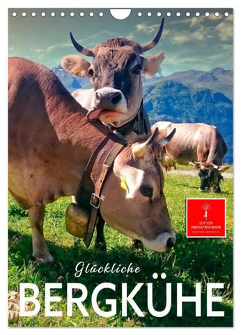 Glückliche Bergkühe (Wandkalender 2027 DIN A4 hoch), CALVENDO Monatskalender
