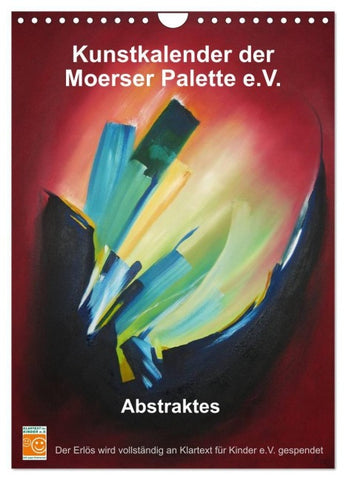 Kunstkalender der Moerser Palette e.V. - Abstraktes (Wandkalender 2027 DIN A4 hoch), CALVENDO Monatskalender