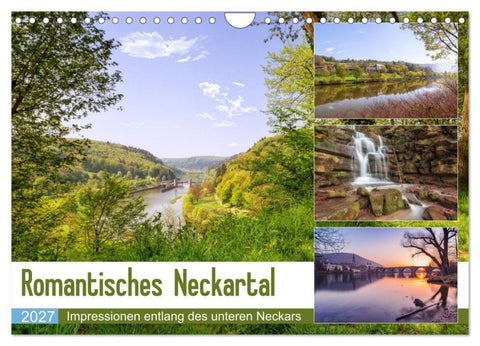 Romantisches Neckartal (Wandkalender 2027 DIN A4 quer), CALVENDO Monatskalender