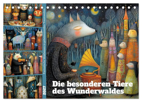 Die besonderen Tiere des Wunderwaldes (Tischkalender 2027 DIN A5 quer), CALVENDO Monatskalender
