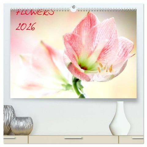 Flowers / 2026 (hochwertiger Premium Wandkalender 2026 DIN A2 quer), Kunstdruck in Hochglanz