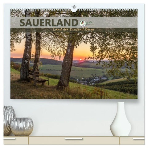 Sauerland - Land der tausend Berge (hochwertiger Premium Wandkalender 2026 DIN A2 quer), Kunstdruck in Hochglanz