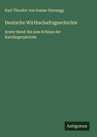 Deutsche Wirthschaftsgeschichte