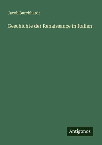 Geschichte der Renaissance in Italien