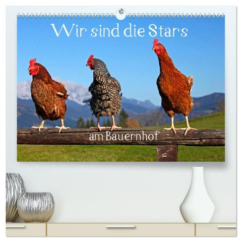 Wir sind die Stars am Bauernhof (hochwertiger Premium Wandkalender 2027 DIN A2 quer), Kunstdruck in Hochglanz