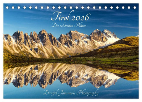 Tirol 2026 - die schönsten Plätze (Tischkalender 2026 DIN A5 quer), CALVENDO Monatskalender