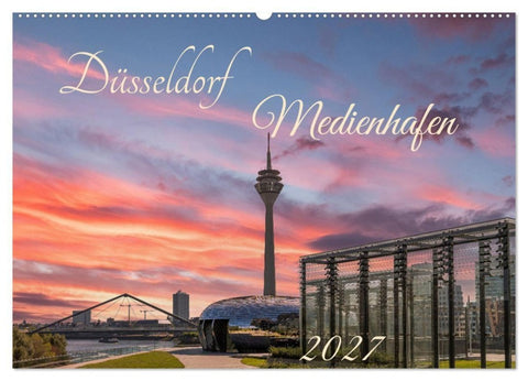 Düsseldorf Medienhafen (Wandkalender 2027 DIN A2 quer), CALVENDO Monatskalender