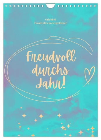 Freudvoll durchs Jahr! (Wandkalender 2027 DIN A4 hoch), CALVENDO Monatskalender