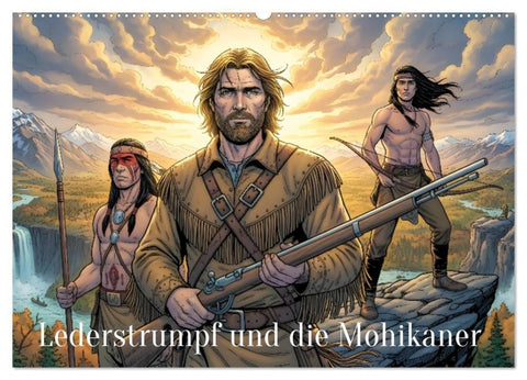 Lederstrumpf und die Mohikaner (Wandkalender 2027 DIN A2 quer), CALVENDO Monatskalender