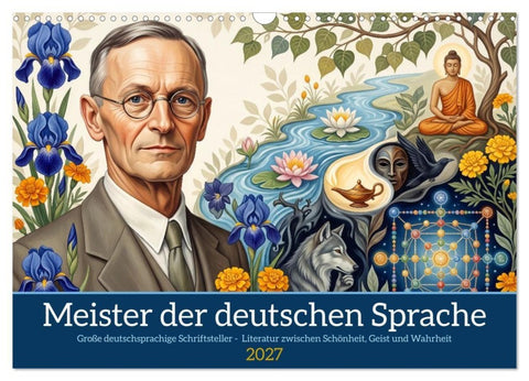 Meister der deutschen Sprache (Wandkalender 2027 DIN A3 quer), CALVENDO Monatskalender