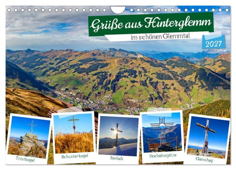 Grüße aus Hinterglemm (Wandkalender 2027 DIN A4 quer), CALVENDO Monatskalender