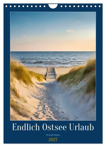 Endlich Ostsee Urlaub (Wandkalender 2027 DIN A4 hoch), CALVENDO Monatskalender