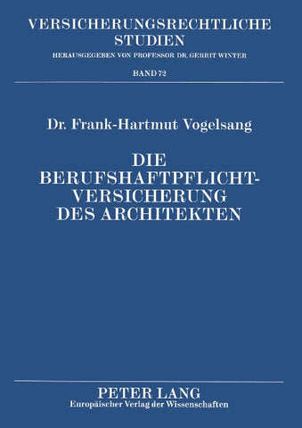 Die Berufshaftpflichtversicherung des Architekten
