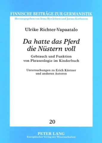 «Da hatte das Pferd die Nüstern voll»