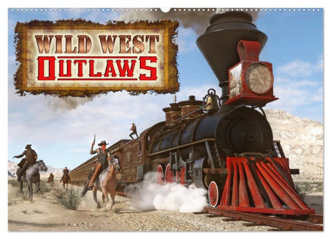 Wild West Outlaws (Wandkalender 2027 DIN A2 quer), CALVENDO Monatskalender