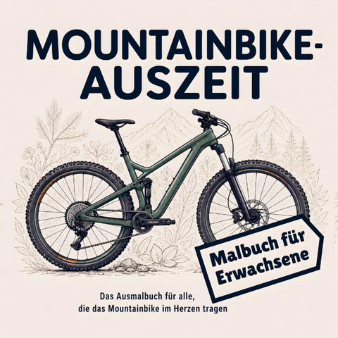 Mountainbike Auszeit - Malbuch für Erwachsene