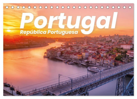Portugal - wundervolle Natur (Tischkalender 2026 DIN A5 quer), CALVENDO Monatskalender