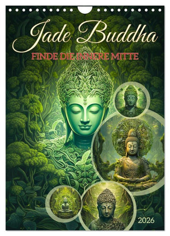 Jade Buddha - Finde die innere Mitte (Wandkalender 2026 DIN A4 hoch), CALVENDO Monatskalender