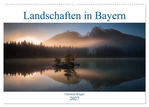 Bayerische Landschaften (Wandkalender 2027 DIN A2 quer), CALVENDO Monatskalender