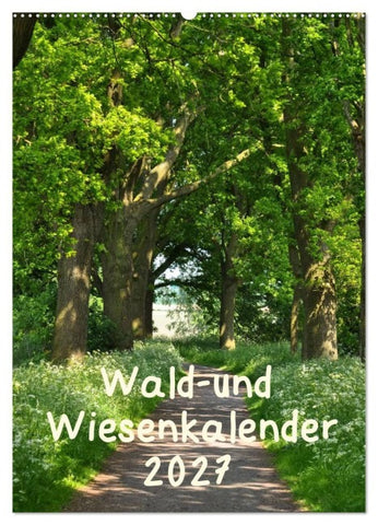 Wald- und Wiesenkalender 2027 Planer (Wandkalender 2027 DIN A2 hoch), CALVENDO Monatskalender