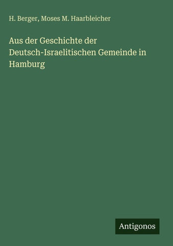 Aus der Geschichte der Deutsch-Israelitischen Gemeinde in Hamburg