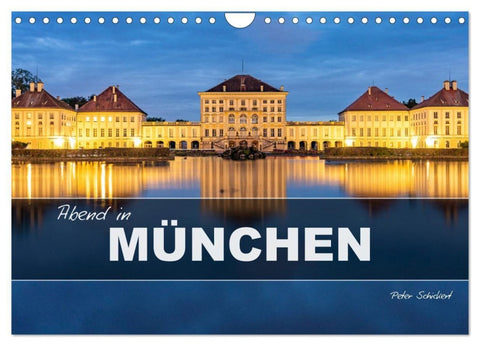 Abend in München (Wandkalender 2027 DIN A4 quer), CALVENDO Monatskalender