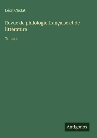 Revue de philologie française et de littérature