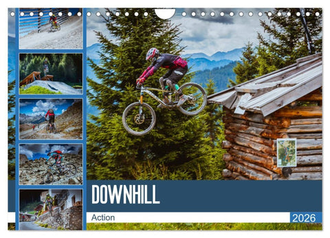 Downhill Action (Wandkalender 2026 DIN A4 quer), CALVENDO Monatskalender