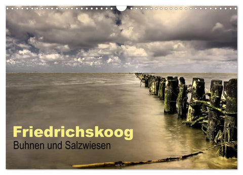 Friedrichskoog Buhnen und Salzwiesen (Wandkalender 2026 DIN A3 quer), CALVENDO Monatskalender