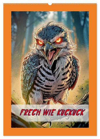 Frech wie Kuckuck (Wandkalender 2027 DIN A2 hoch), CALVENDO Monatskalender