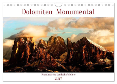 Dolomiten Monumental (Wandkalender 2027 DIN A4 quer), CALVENDO Monatskalender