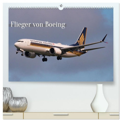 Flieger von Boeing (hochwertiger Premium Wandkalender 2027 DIN A2 quer), Kunstdruck in Hochglanz