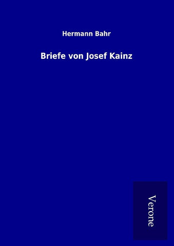 Briefe von Josef Kainz