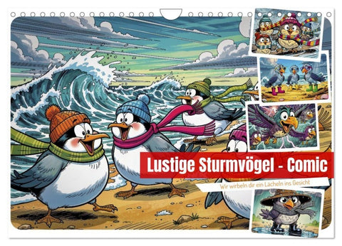 Lustige Sturmvögel - Comic (Wandkalender 2027 DIN A4 quer), CALVENDO Monatskalender
